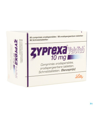 Zyprexa velotab 10mg pi pharma comp orodisp.98 pip