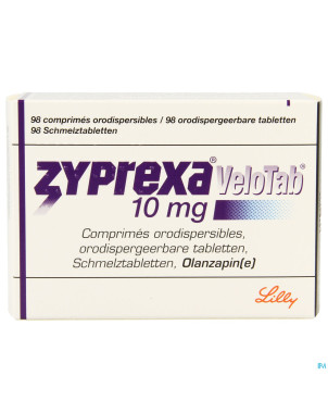 Zyprexa velotab 10mg pi pharma comp orodisp.98 pip