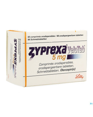Zyprexa velotab  5mg pi pharma comp orodisp.98 pip