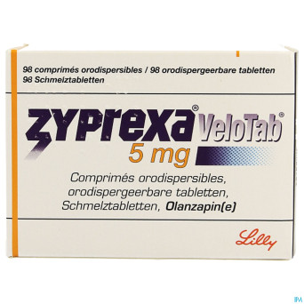 Zyprexa velotab  5mg pi pharma comp orodisp.98 pip