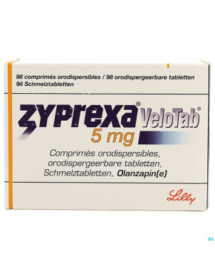 Zyprexa velotab  5mg pi pharma comp orodisp.98 pip