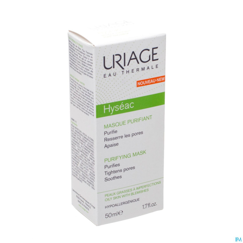 Uriage hyseac masque purifiant 50ml