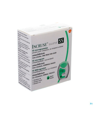 Incruse ellipta 55mcg pdr inhalation 1x30 doses