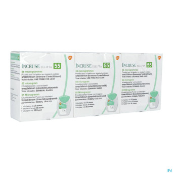 Incruse ellipta 55mcg pdr inhalation 3x30 doses