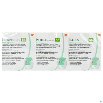 Incruse ellipta 55mcg pdr inhalation 3x30 doses