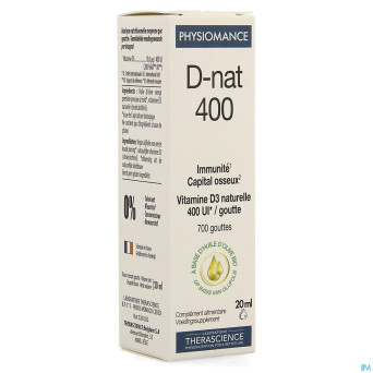 D-nat 400    fl gutt 20ml physiomance phy268