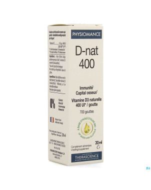 D-nat 400    fl gutt 20ml physiomance phy268