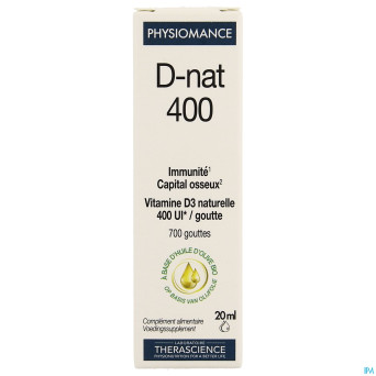 D-nat 400    fl gutt 20ml physiomance phy268