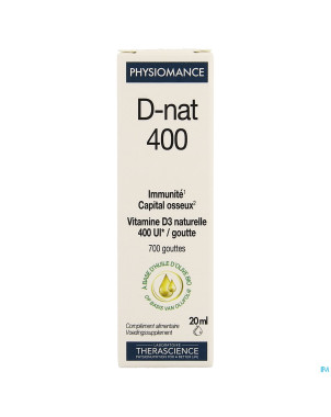 D-nat 400    fl gutt 20ml physiomance phy268