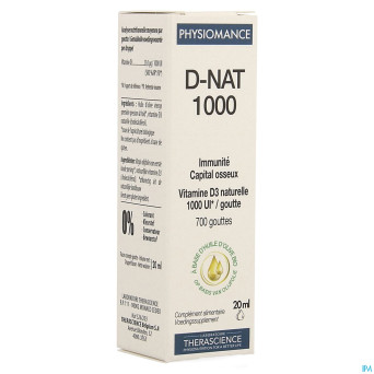 D-nat 1000    fl gutt 20ml physiomance phy269