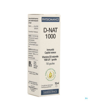 D-nat 1000    fl gutt 20ml physiomance phy269