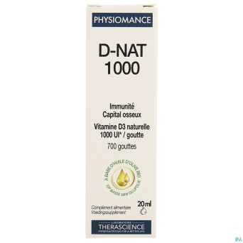 D-nat 1000    fl gutt 20ml physiomance phy269