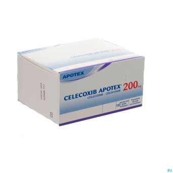 Celecoxib apotex 200mg caps hard dur 100