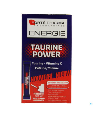 Energie taurine power pdr orodisp. sticks 21
