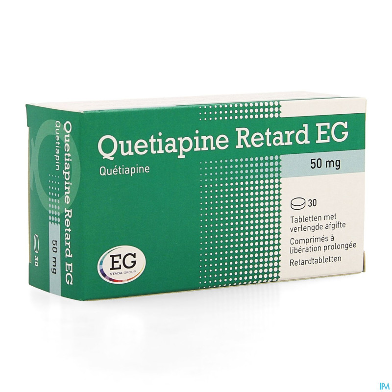Quetiapine retard eg 50mg lib.prol.comp 30x50mg