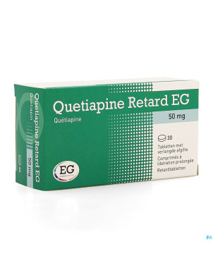 Quetiapine retard eg 50mg lib.prol.comp 30x50mg