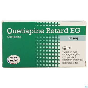 Quetiapine retard eg 50mg lib.prol.comp 30x50mg