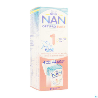 Nan optipro evolia 1 lait poudre    4x26g