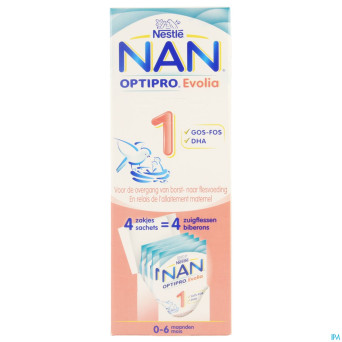 Nan optipro evolia 1 lait poudre    4x26g