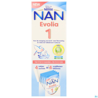 Nan optipro evolia 1 lait poudre    4x26g