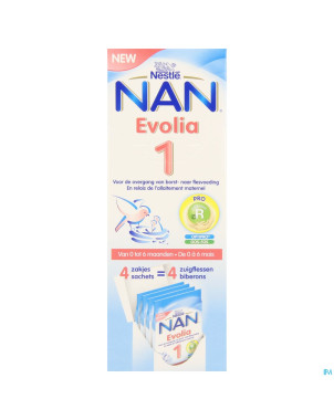 Nan optipro evolia 1 lait poudre    4x26g