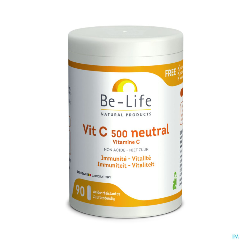 Vit c 500 neutral be life v-caps 90