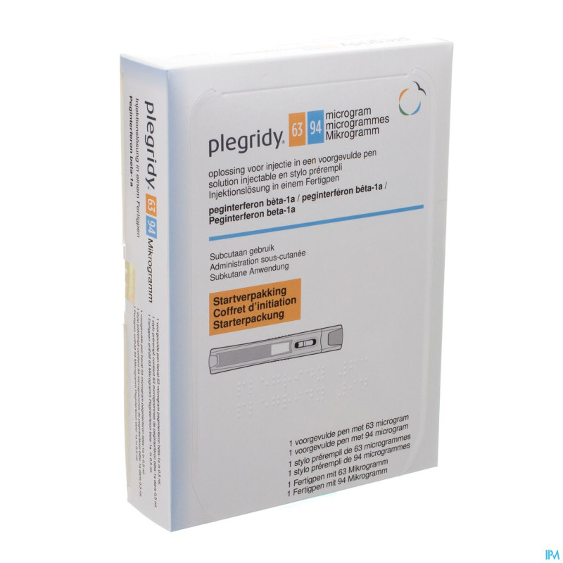 Plegridy 63mcg + 94mcg sol inj stylo prerempli 2