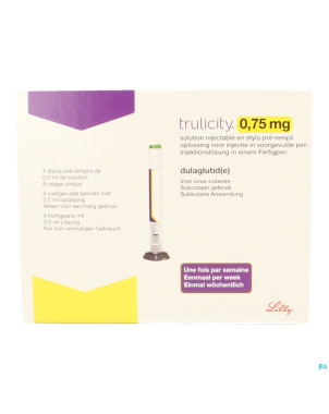 Trulicity 0,75mg/0,5ml sol inj stylo prerempli 4