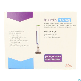 Trulicity 1,50mg/0,5ml sol inj stylo prerempli 4