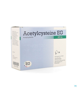 Acetylcysteine eg 600mg gran. sol buv. sach  30