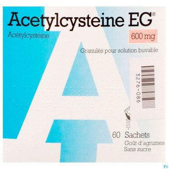 Acetylcysteine eg 600mg gran. sol buv. sach  60