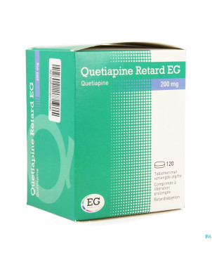 Quetiapine retard eg 200mg lib.prol comp 120x200mg