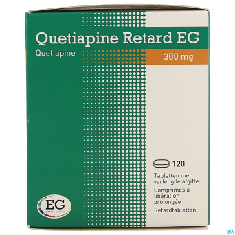 Quetiapine retard eg 300mg lib.prol.comp 120x300mg