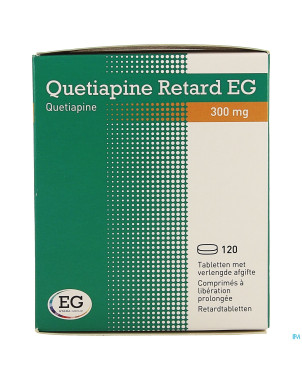 Quetiapine retard eg 300mg lib.prol.comp 120x300mg