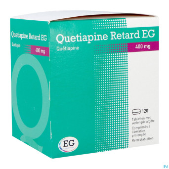 Quetiapine retard eg 400mg lib.prol.comp 120x400mg