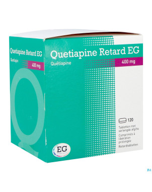 Quetiapine retard eg 400mg lib.prol.comp 120x400mg