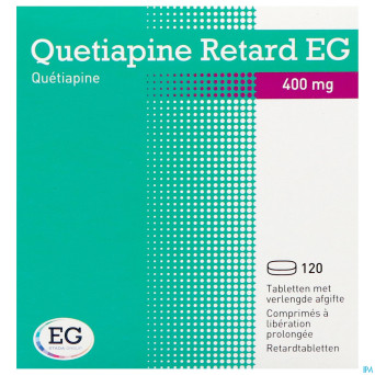 Quetiapine retard eg 400mg lib.prol.comp 120x400mg