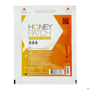 Honeypatch mini-moist miel cic.5g+alg.ster 5x5cm 1