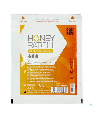 Honeypatch mini-moist miel cic.5g+alg.ster 5x5cm 1