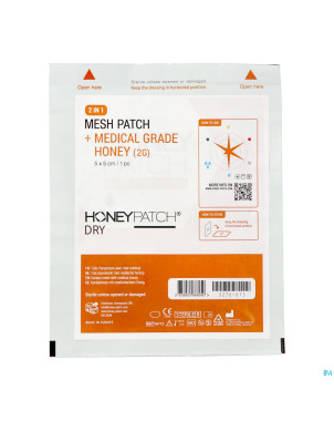 Honeypatch mini-dry miel cic2,5g+tulle ster5x5cm 1
