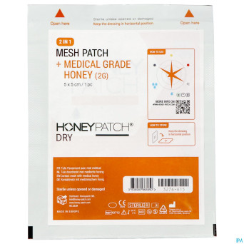 Honeypatch mini-dry miel cic2,5g+tulle ster5x5cm 1