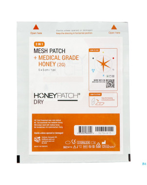 Honeypatch mini-dry miel cic2,5g+tulle ster5x5cm 1