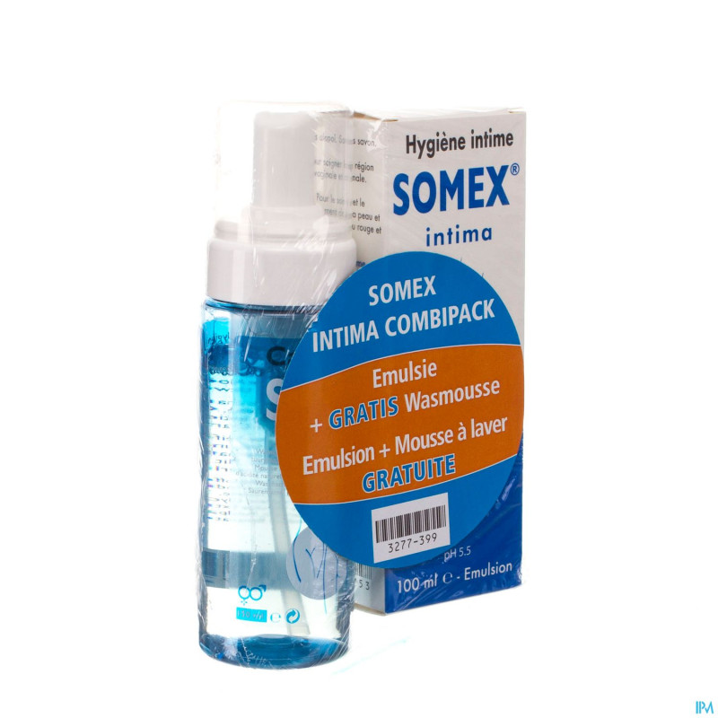 Somex intima 100ml + mousse 150ml    gratuit