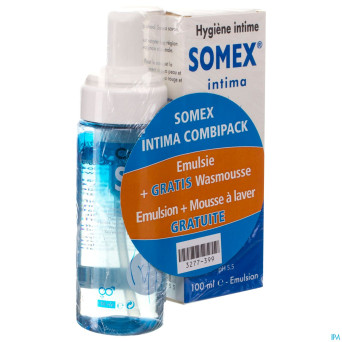Somex intima 100ml + mousse 150ml    gratuit