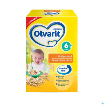 Olvarit cereales biscuitees 6m 2x300g