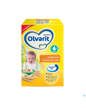 Olvarit cereales biscuitees 6m 2x300g