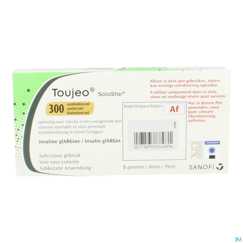 Toujeo solostar 300u/ml sol inj stylo prerempli 5