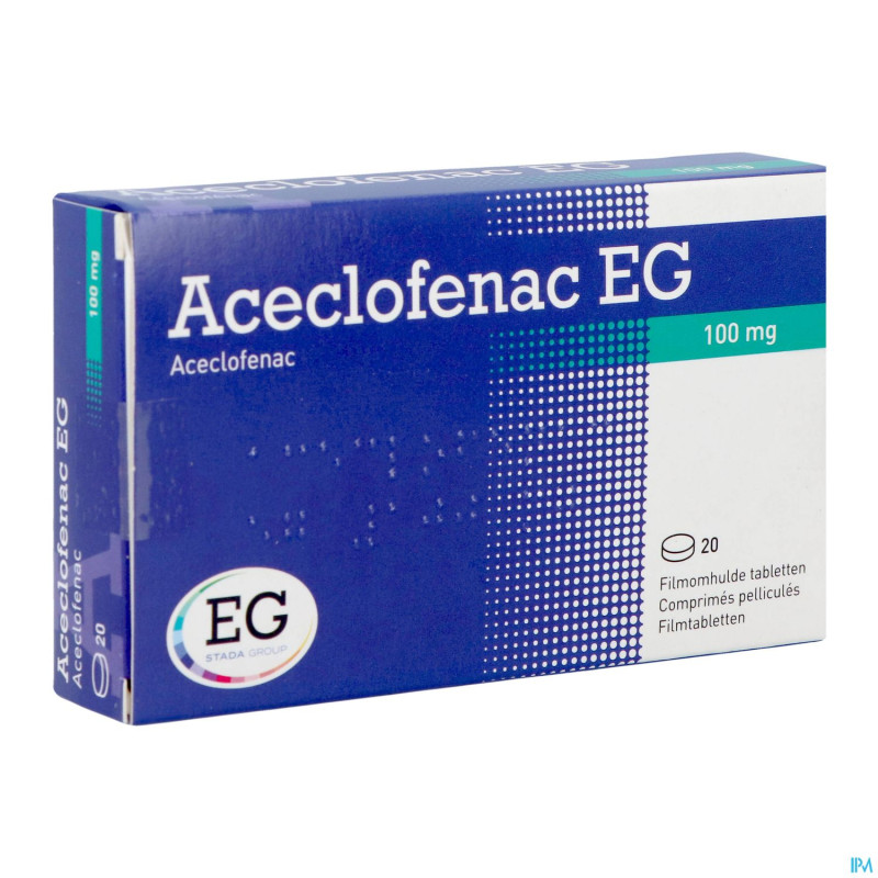 Aceclofenac eg 100mg comp pell  20x100mg