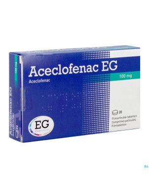 Aceclofenac eg 100mg comp pell  20x100mg