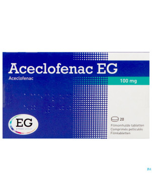 Aceclofenac eg 100mg comp pell  20x100mg
